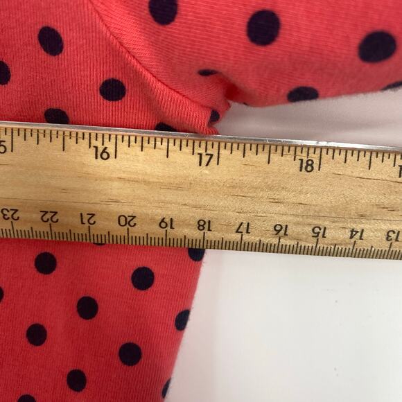 Vineyard Vines Dress & Leggings Girls Large Salmon & Black Polka Dot Preppy - Picture 3 of 10